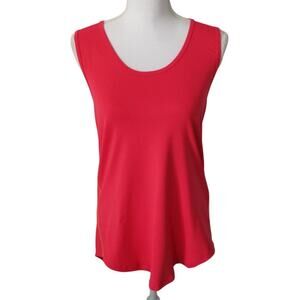 Liz Claiborne Weekend Women's Sleeveless Pink Stretch Tank Shirt Size Medium